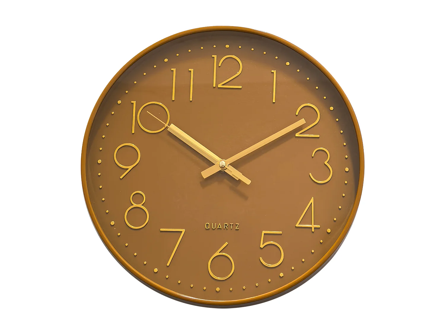 Horloge color jaune ocre 30,5cm