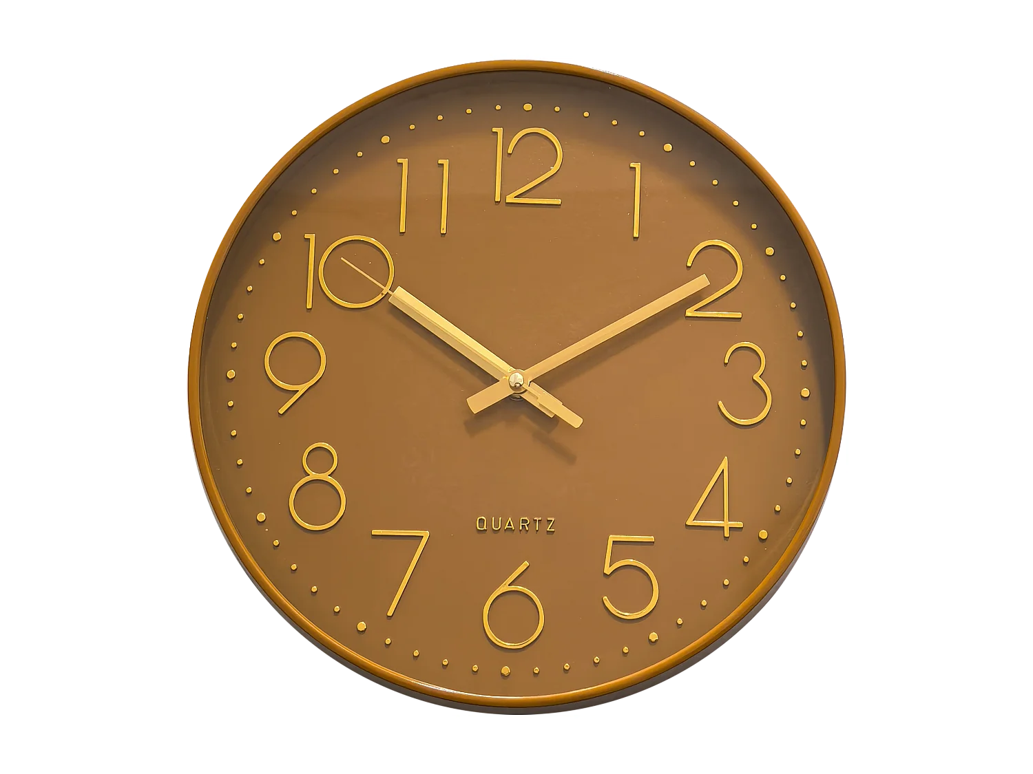 Horloge color jaune ocre 30,5cm