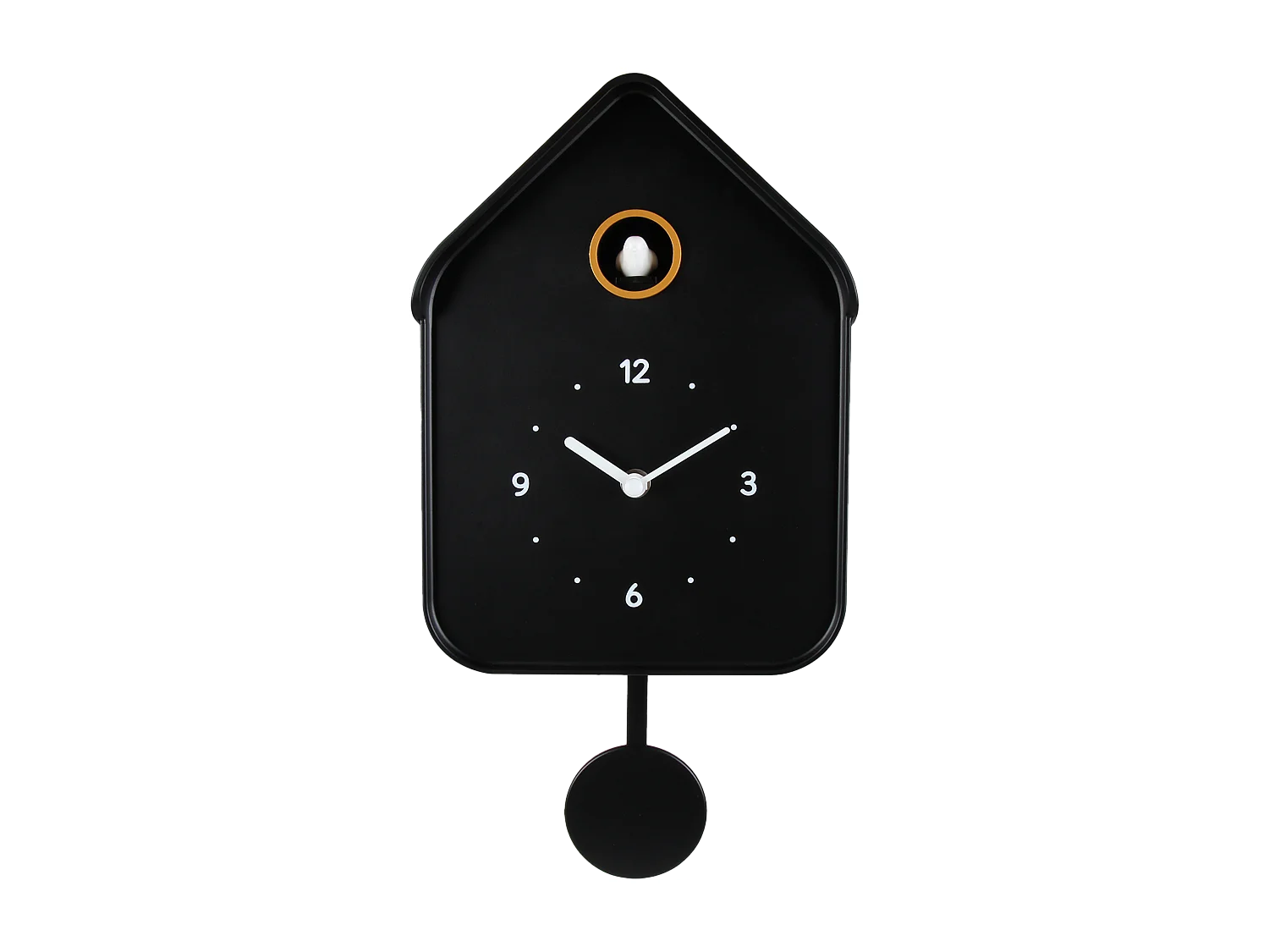 Horloge coucou noir 20.6x39cm