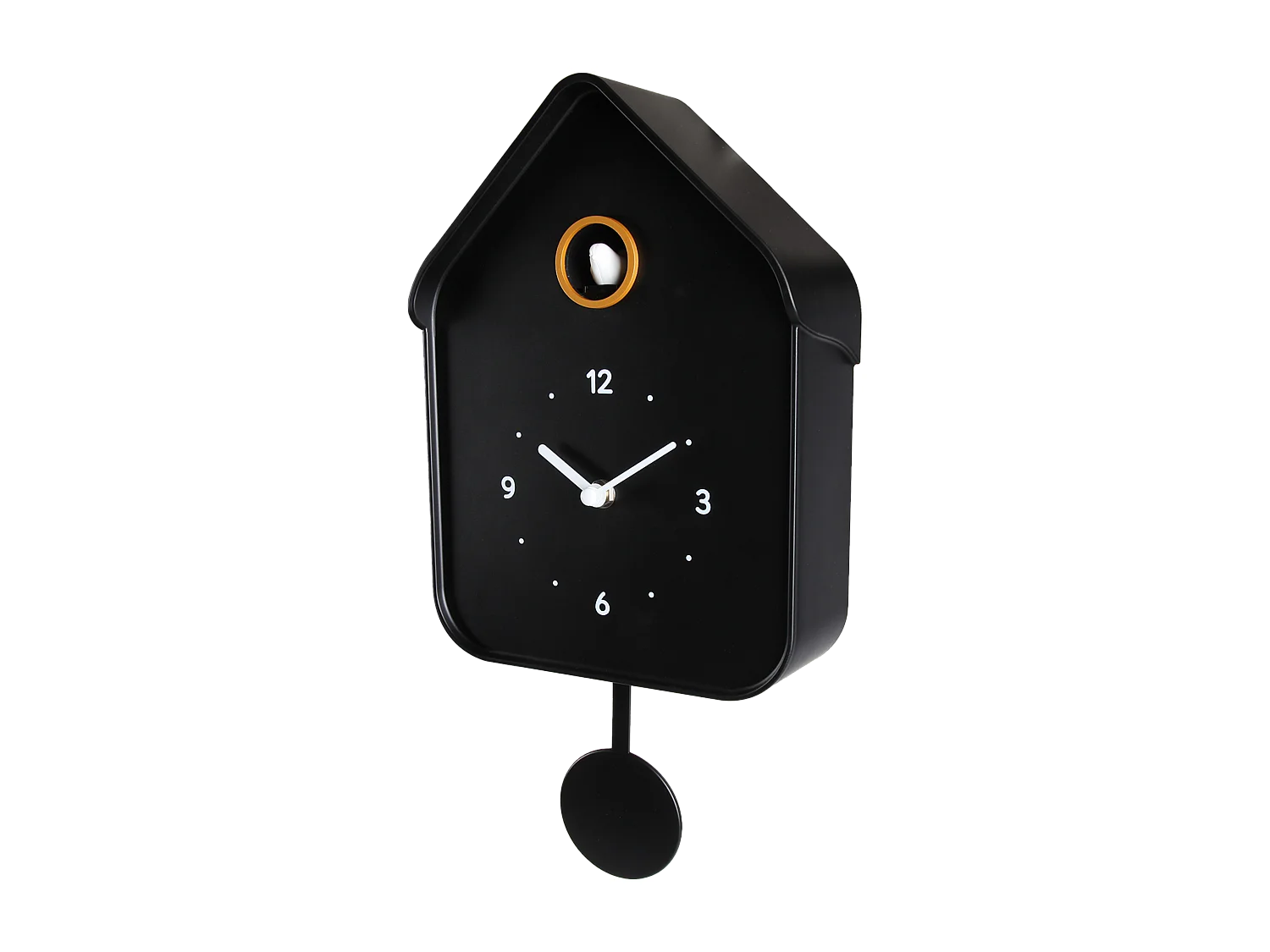 Horloge coucou noir 20.6x39cm