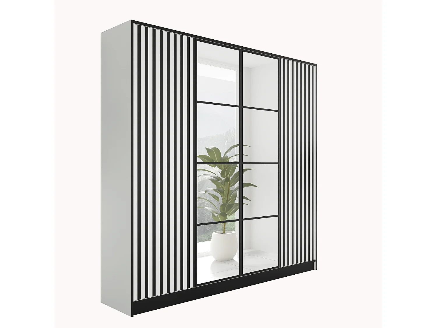 Armoire ouvrante EDEN 4D Modèle 3 Blanc