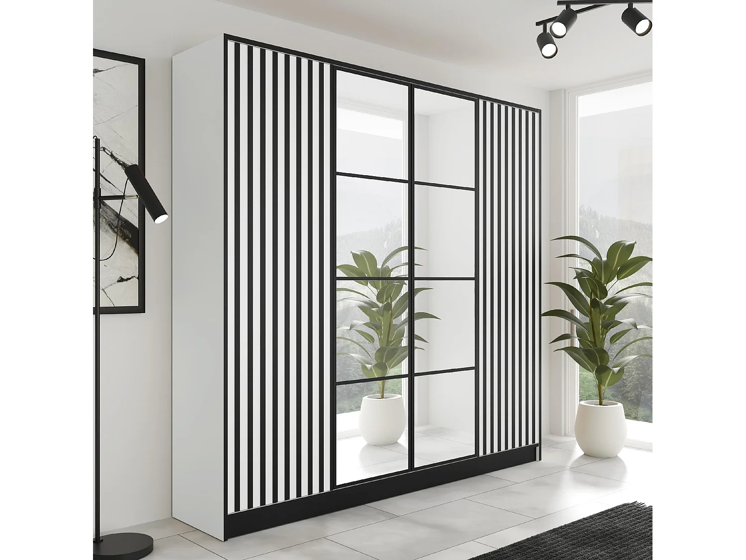 Armoire ouvrante EDEN 4D Modèle 3 Blanc