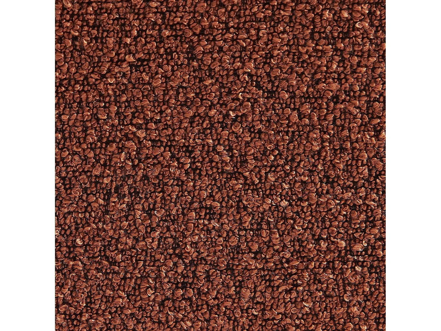 Chauffeuse convertible 1 place en bouclette texturée terracotta L 99 x P 80 x  H 66 cm - Fleeep