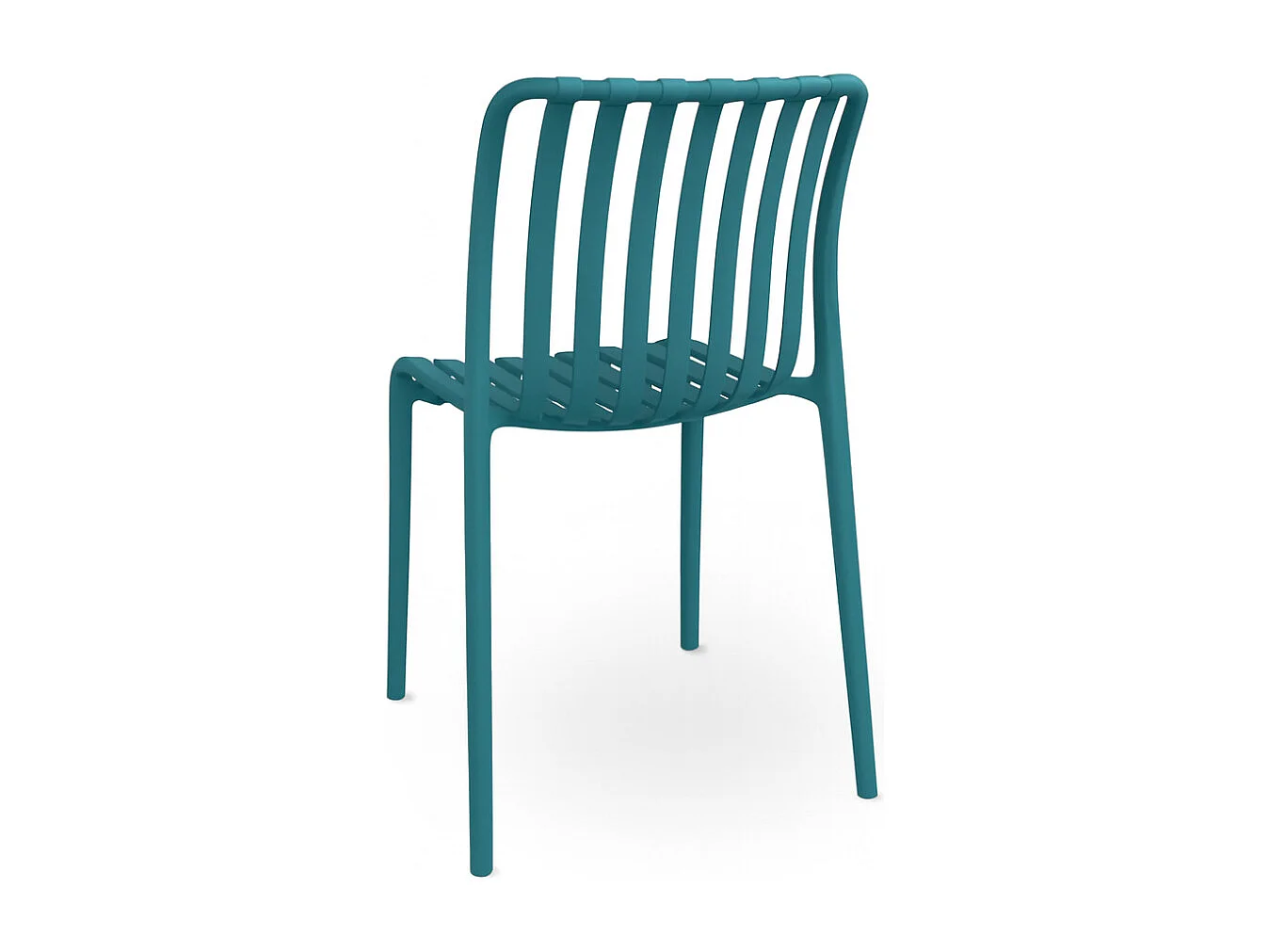 Iside buitenstoel van duurzaam kunststof, premium comfort, petrolgroen