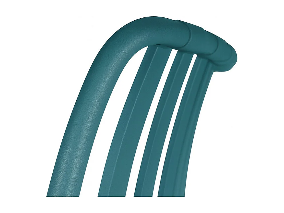 Iside buitenstoel van duurzaam kunststof, premium comfort, petrolgroen