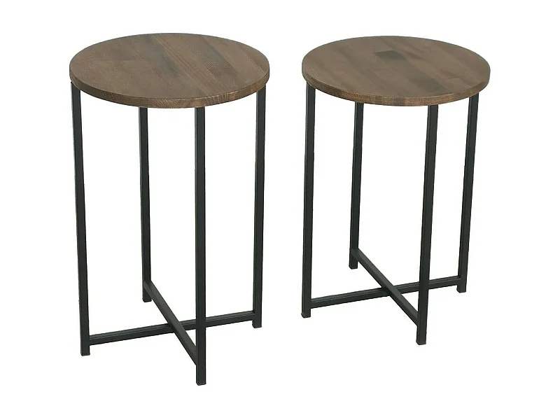 Dluperin-satontafel, Koffietafel, Soeptafel voor bank, Tafelplank, 70x35h55 cm, Walnoot