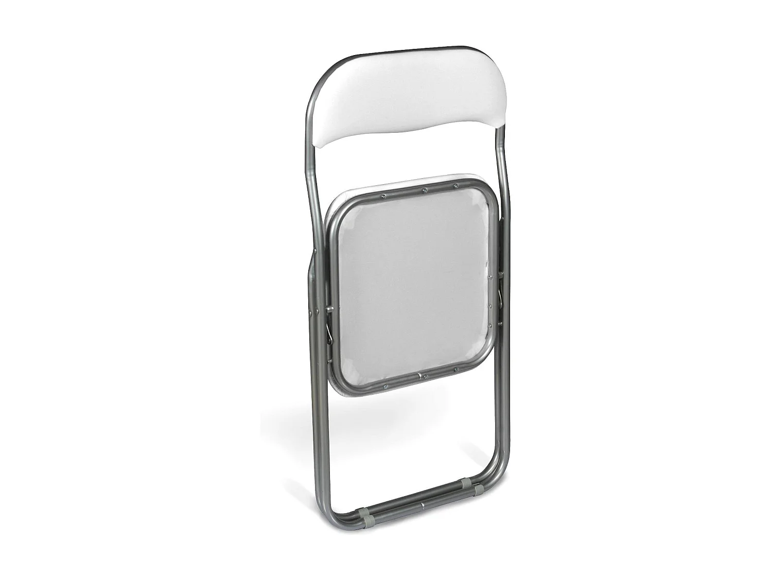 Stoel 0, Set van twee klapstoelen, Ruimtebesparende vergaderstoel, Wachtkamerfauteuil, 43x47h78 cm, Wit