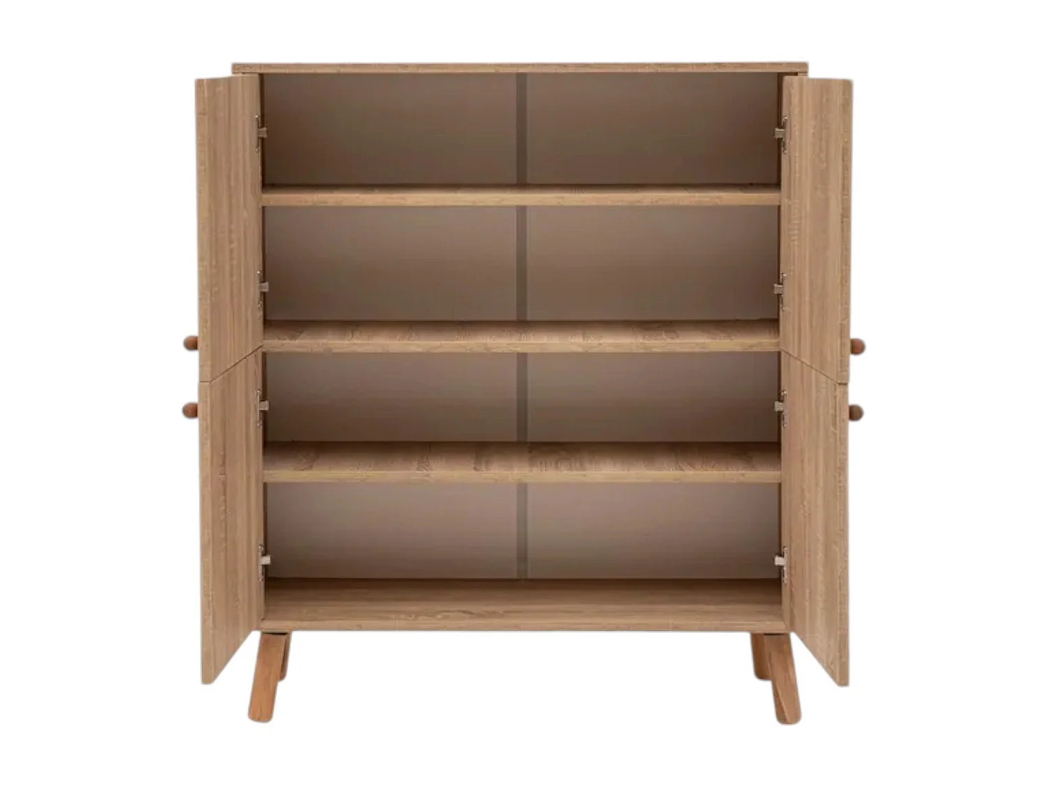 Buffet Canopo, Buffet du salon, Commode de salon, Garde-manger de cuisine, 95x36h111 cm, Multicolore