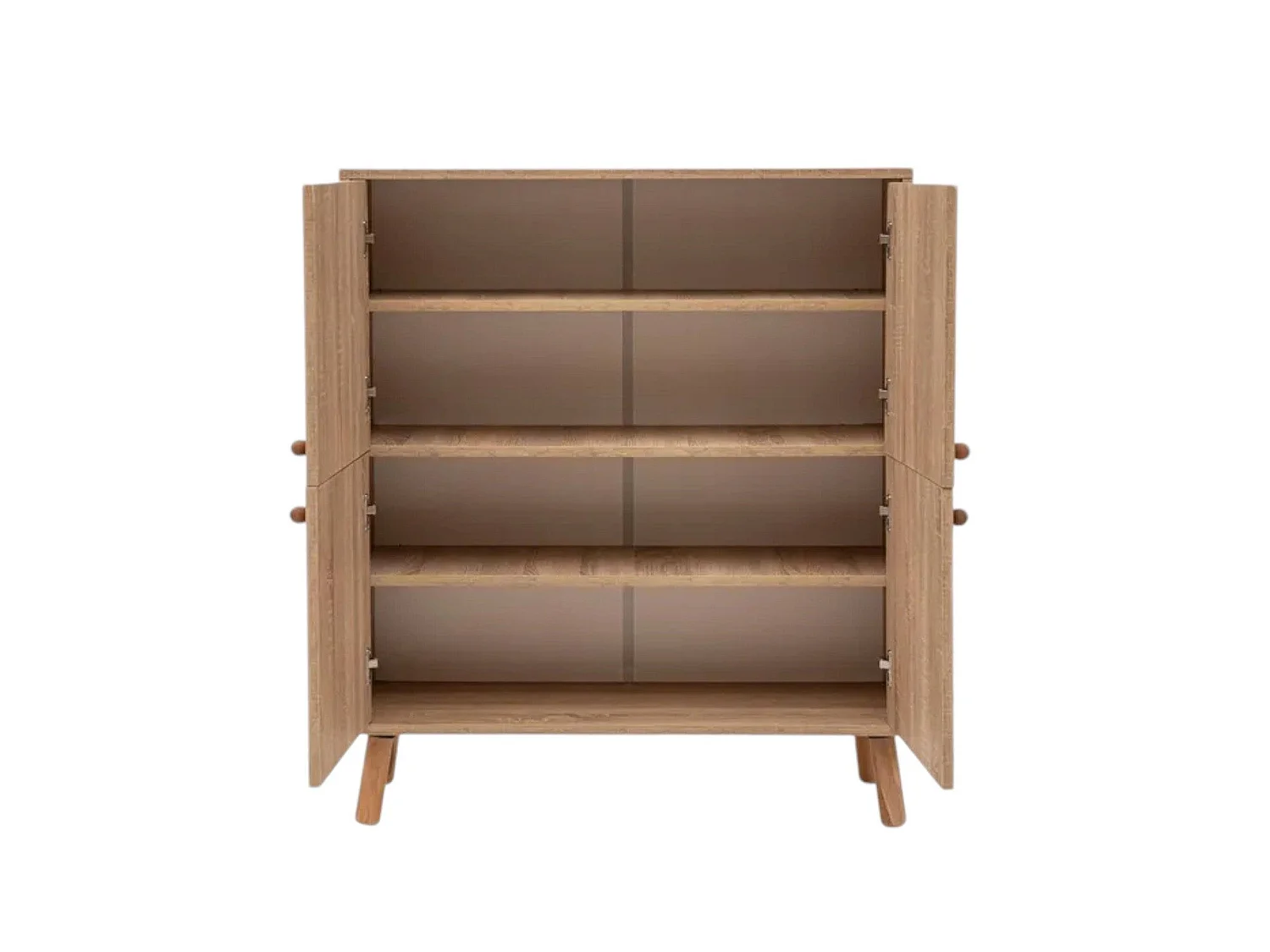 Buffet Canopo, Buffet du salon, Commode de salon, Garde-manger de cuisine, 95x36h111 cm, Multicolore
