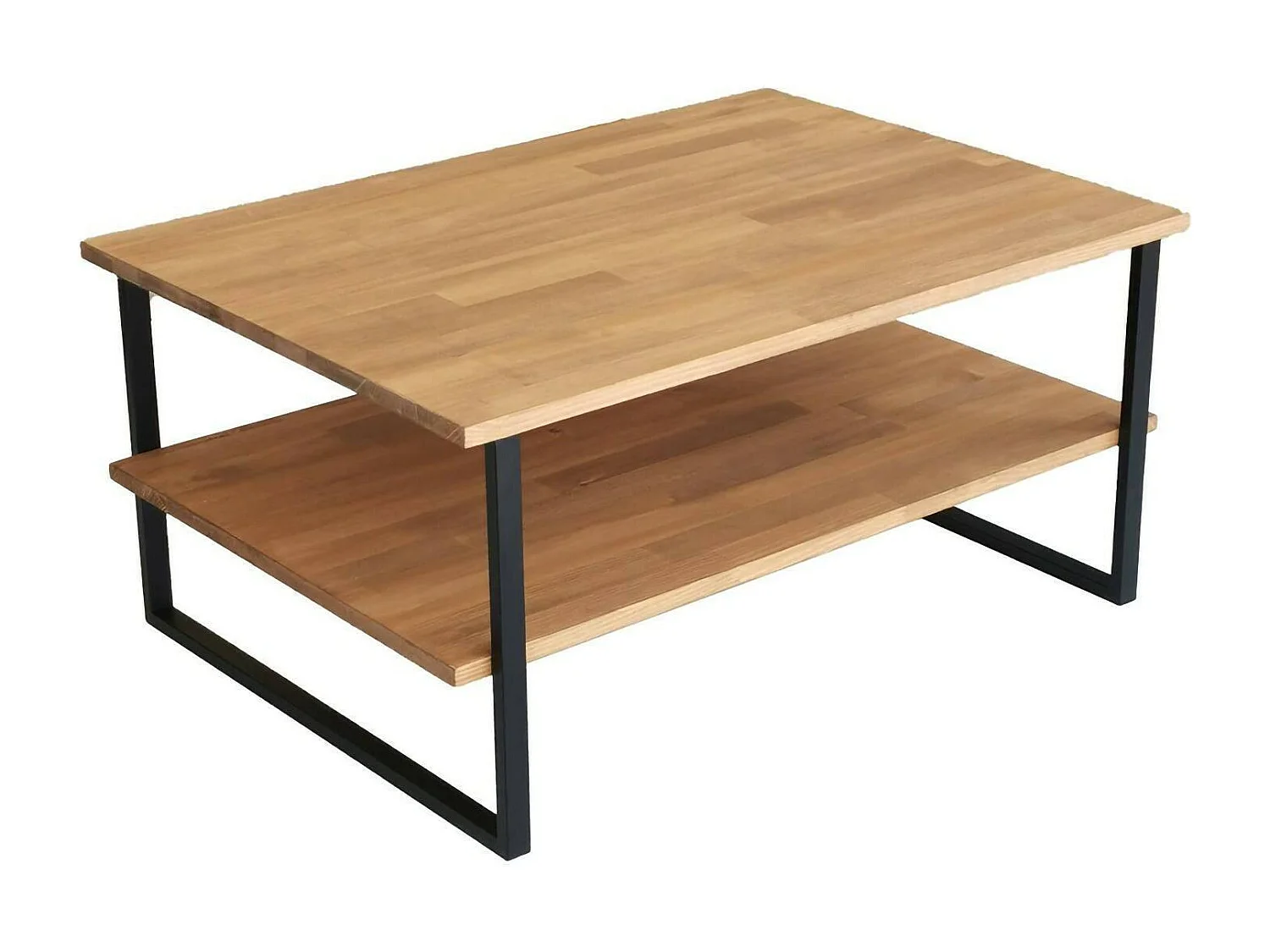 Mesa de café DlionetT, Mesa baixa para café, Porta-revistas para sofá, Prateleira para sala de estar, 85x60h40 cm, Carvalho
