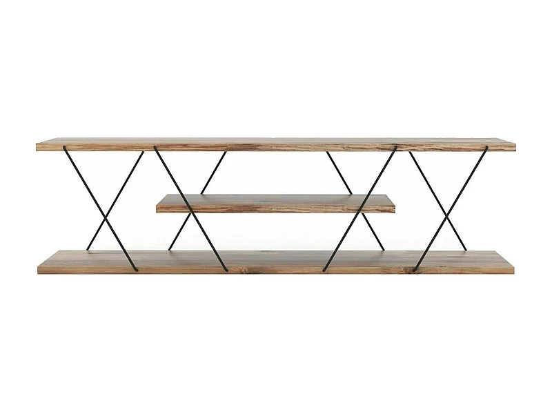 Mobile Porta tv Desdemona, 3 Ripiani, 30x120x33h cm Nero