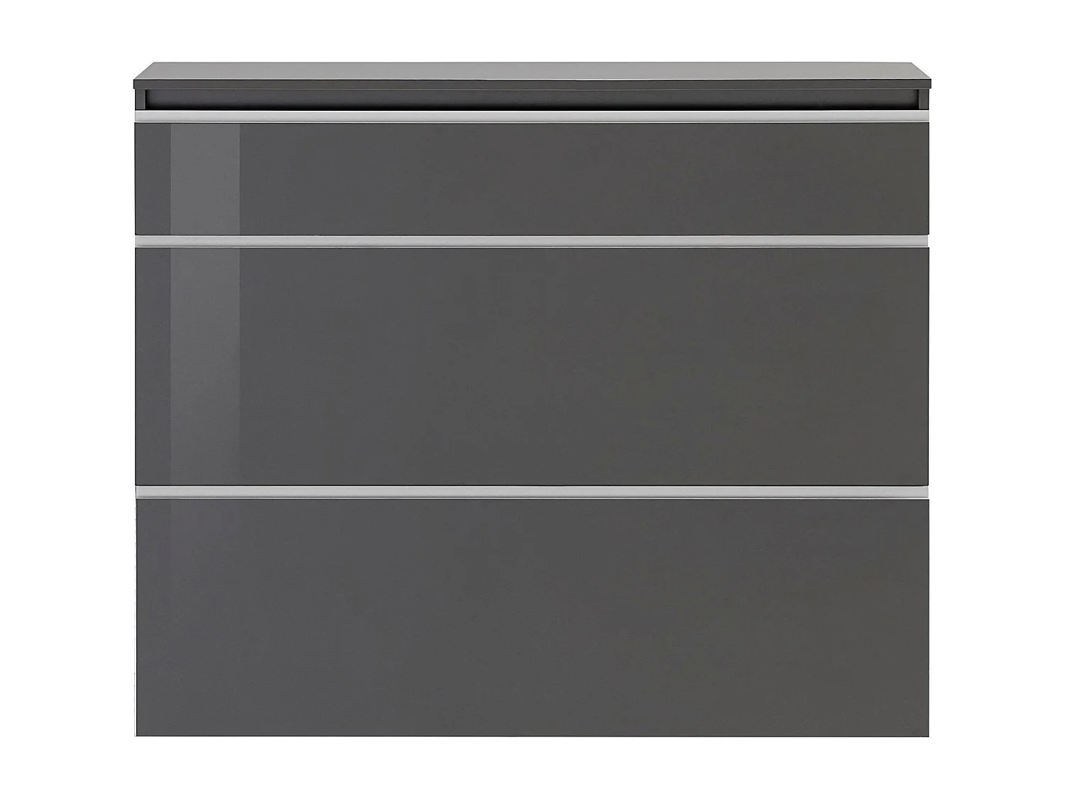 Scarpiera Piero, Mobile multiuso a 2 ante e 1 anta a ribalta, Portascarpe da ingresso, 100% Made in Italy, cm 120x27h108, Antracite lucido