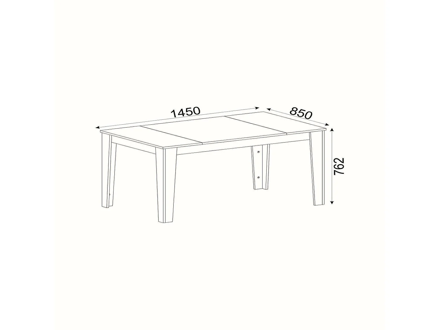 Table fixe Peacock, Etagère de cuisine, Consolle à manger, Tablette rectangulaire fixe, 145x85h76 cm, Noir et Or