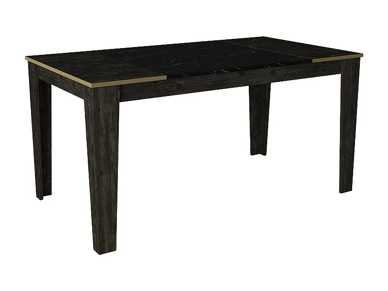 Tavolo Fisso Asciano, 8 Posti, 85x145x76.2h cm Nero