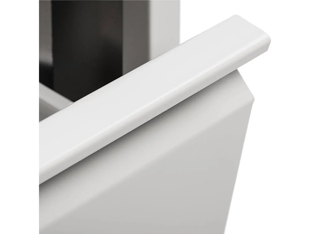 Lixeira Aller, Lixeira, Lixeira, Armário de metal com lixeiras, 60x25h92 cm, Branco