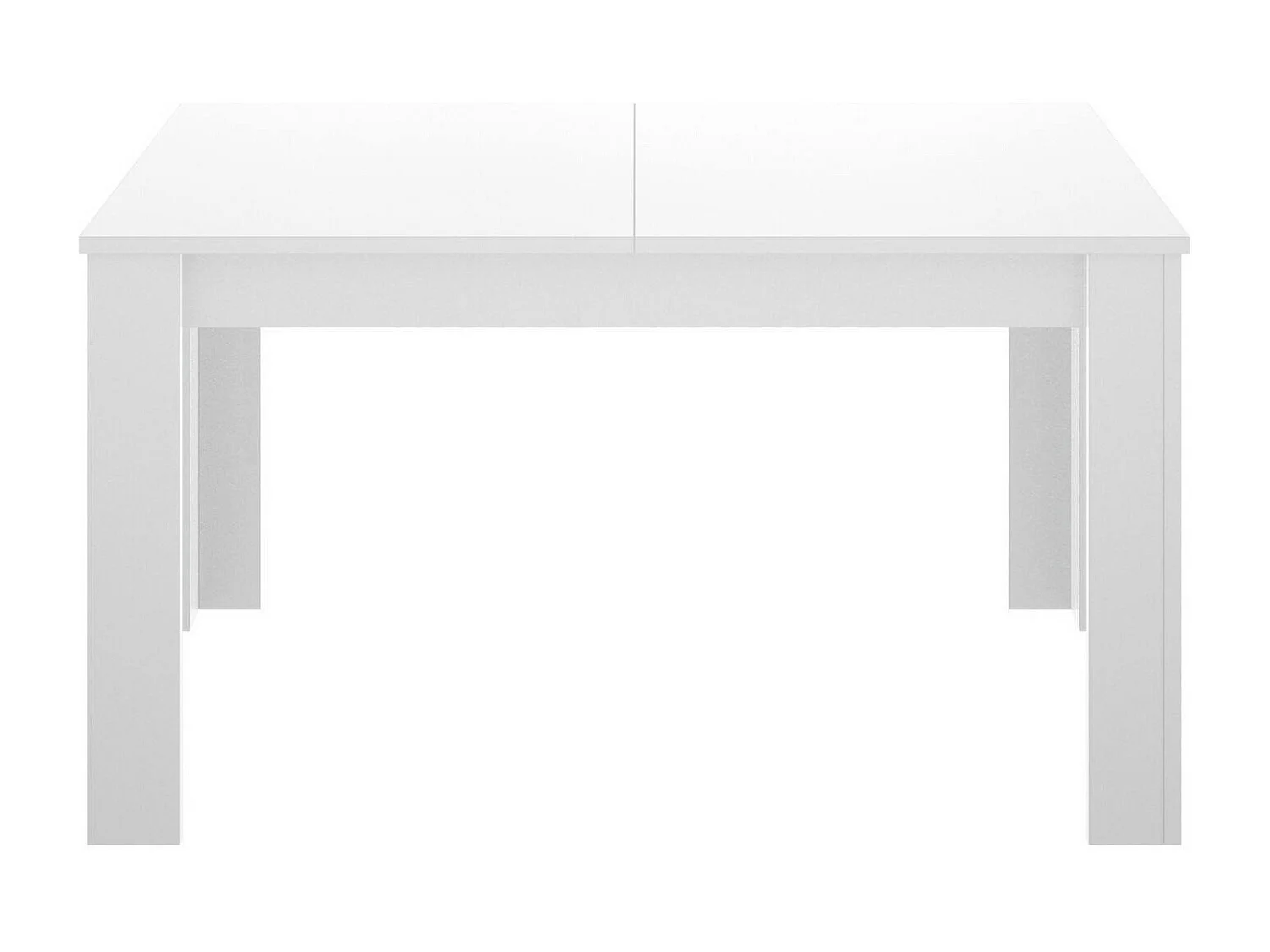 Mesa extensible Dariaud, Consola extensible multiposición, Mesa de comedor con extensión, 140/190x90h77 cm, Blanco