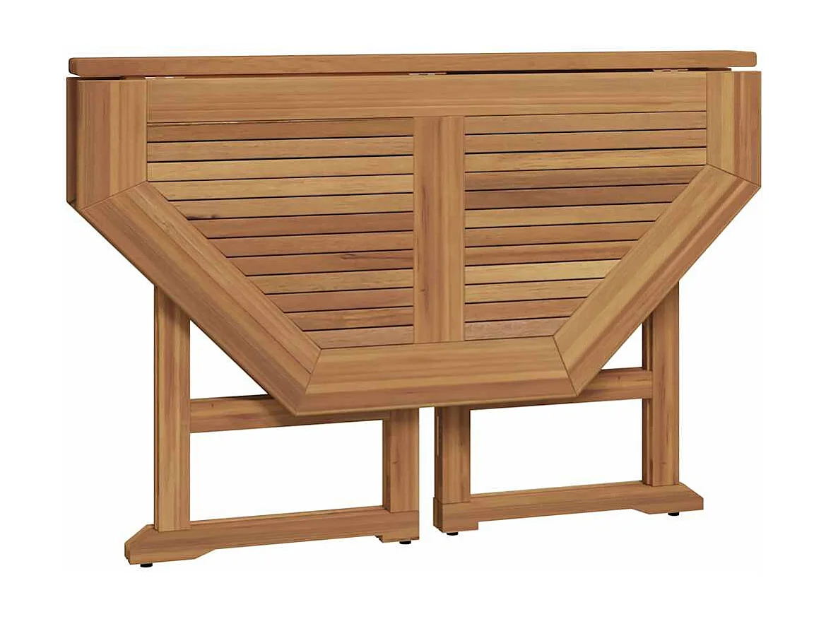 Ensemble à manger d'extérieur pliable 5 pcs Bois solide de teck