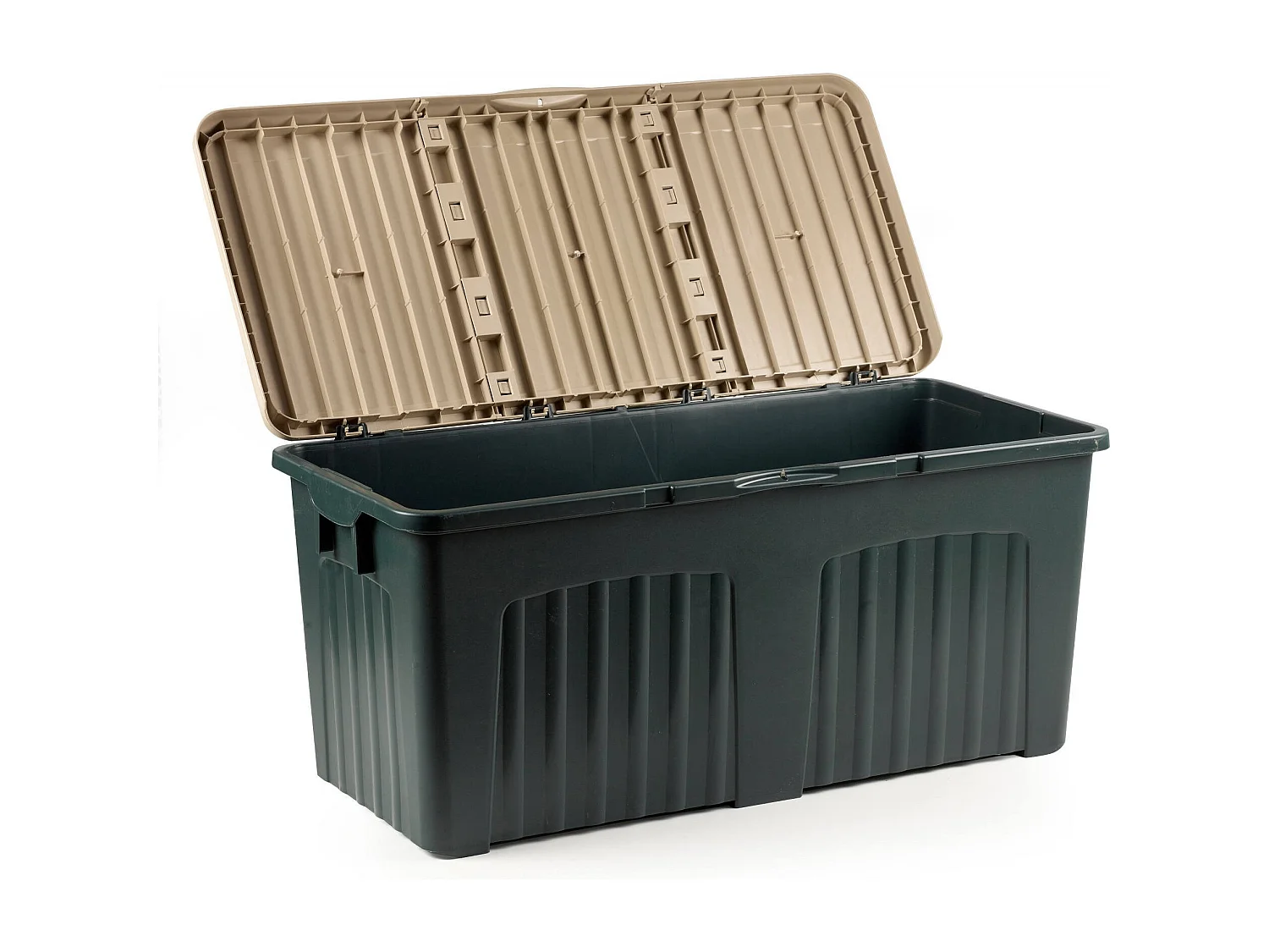 Baule Daccorner, Conteneur de rangement polyvalent, Coffre moderne, 100% Made in Italy, 125x57h56 cm, Gris