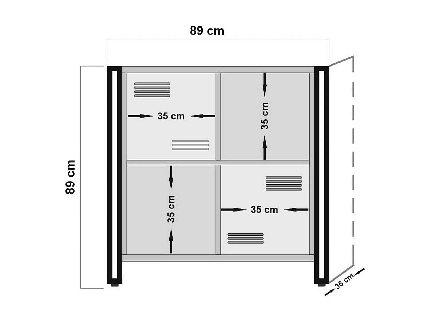 Bibliothèque Orion, Etagère de bureau, Porte-livre mobile, Librairie, 89x35h89 cm, Chêne et Noir