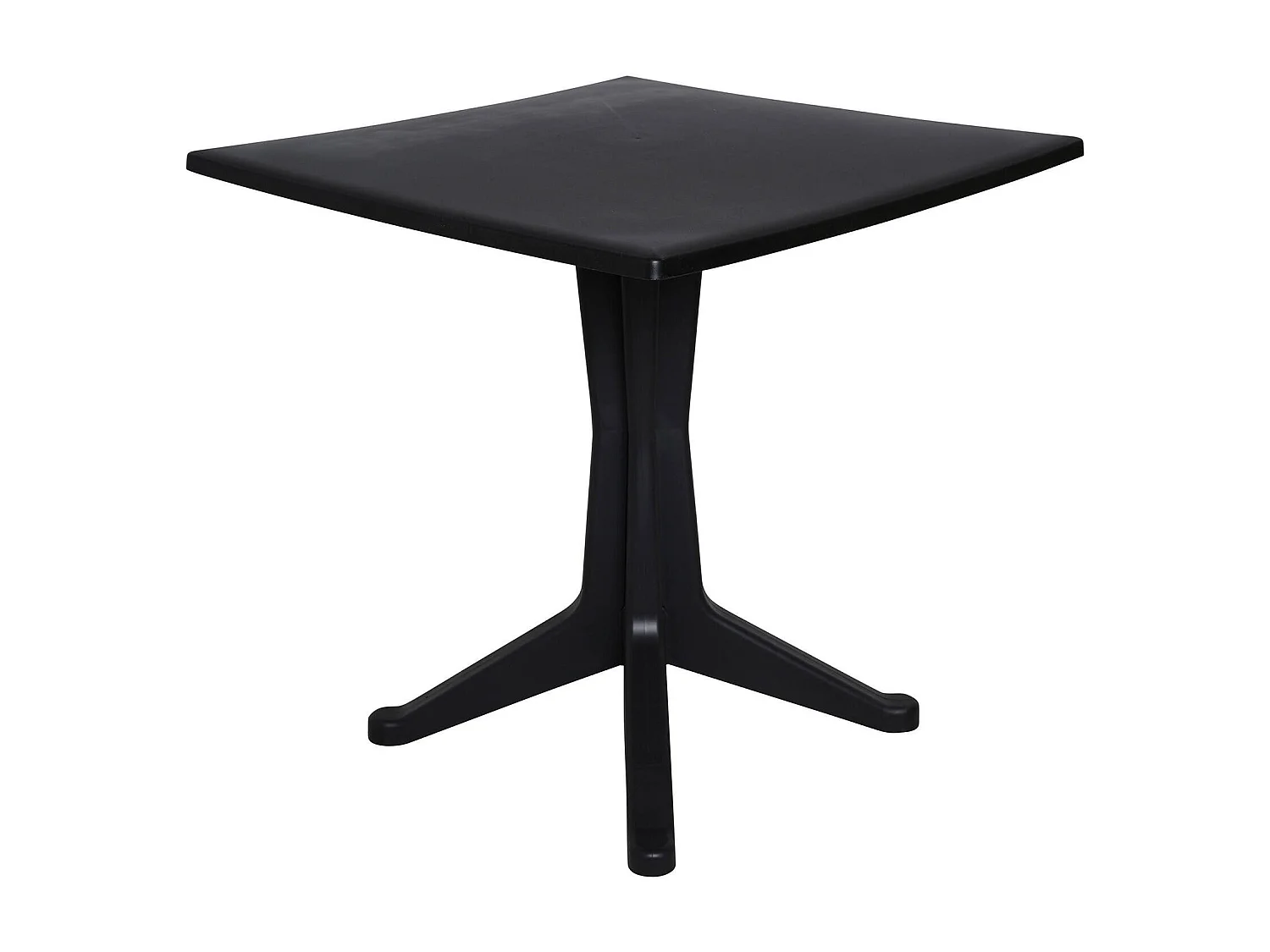 Table d'extérieur Dmondel, Étagère carrée fixe, Table de jardin polyvalente, 100% Made in Italy, 70x70h72 cm, Anthracite