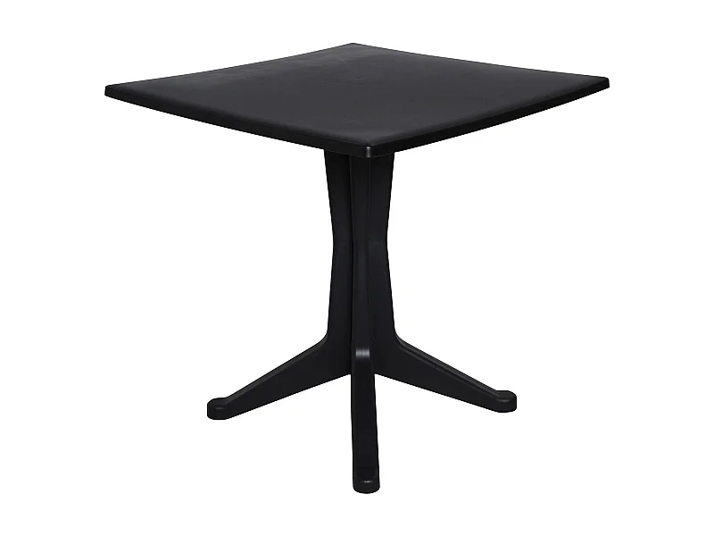 Dmondel buitentafel, Vaste vierkante tafel, Multifunctionele tuintafel, 100% Made in Italy, 70x70h72 cm, Antraciet