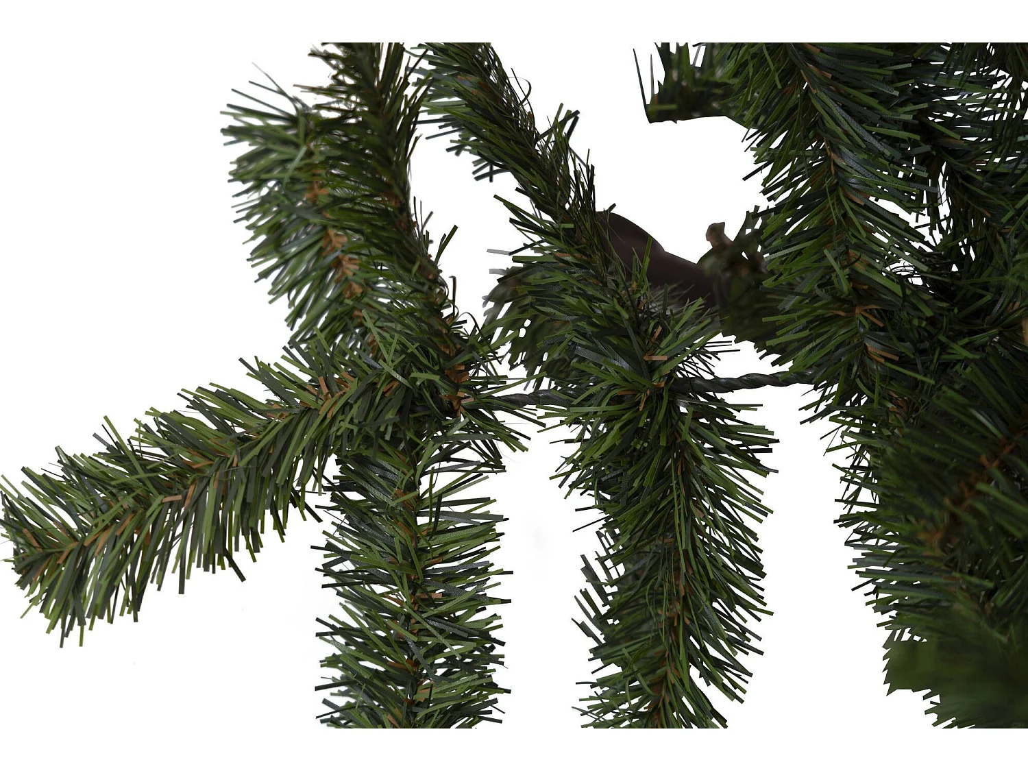 Kerstboom van glitterfolie, 91 takken, gemaakt in Italië, 250h cm groen, takken afzonderlijk uitvouwbaar, vlamvertragend