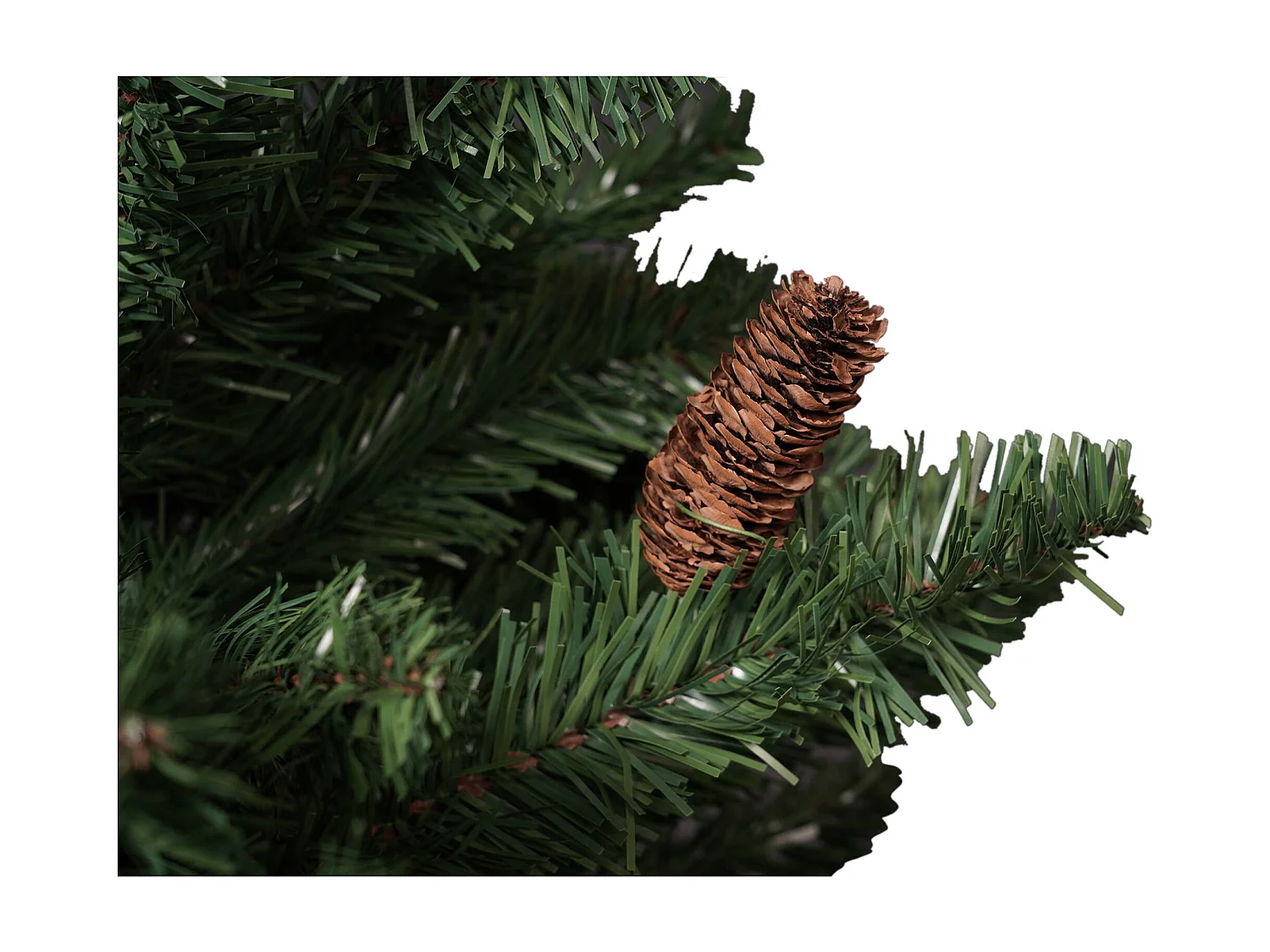 Weihnachtsbaum 150 cm Lapland, Künstliche Kiefer, Realistischer Baum, Tannenbaum, 89x89 h150 cm, Grün