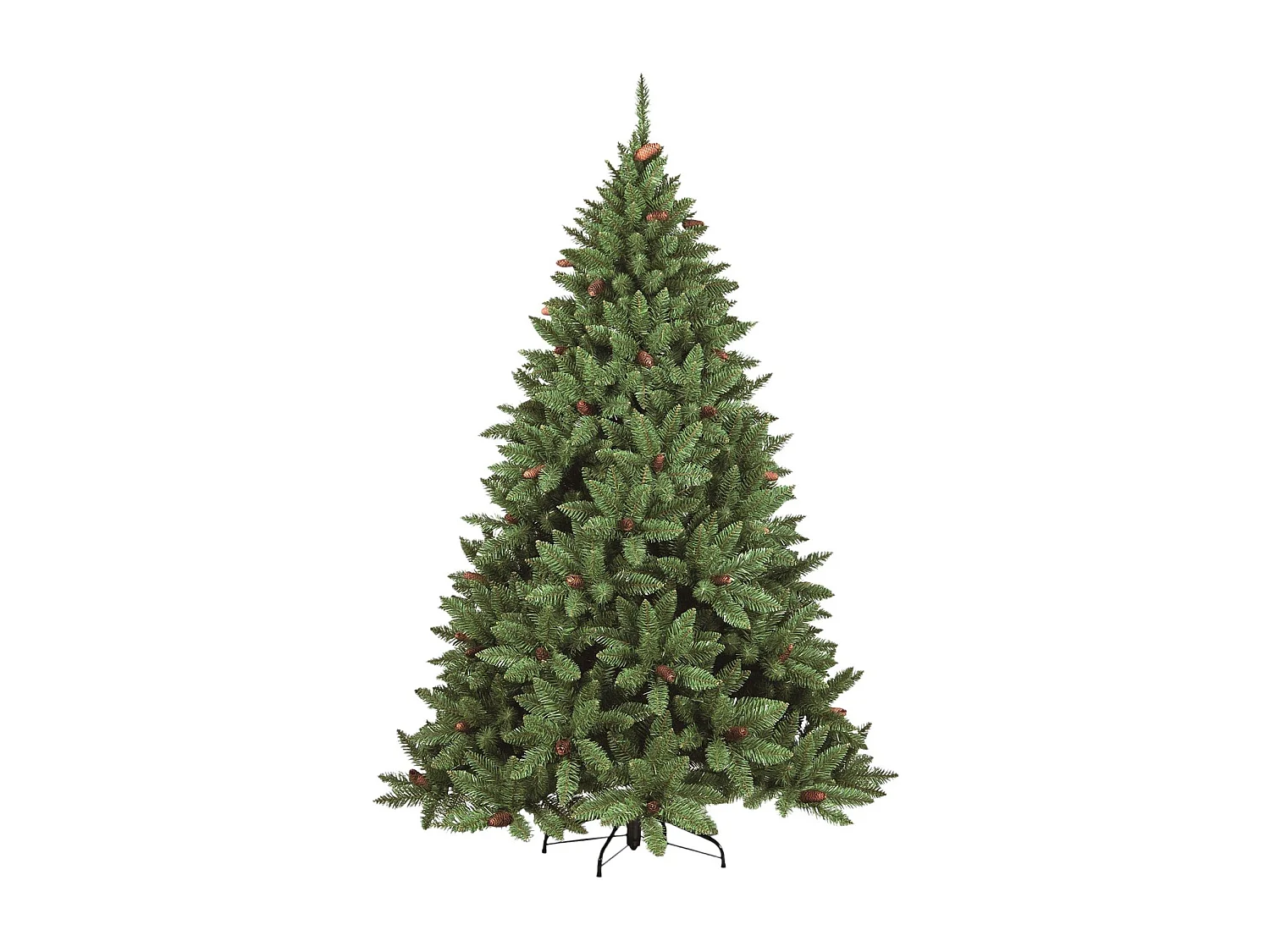 Árvore de Natal 150 cm Lapland, 464 ramos, 150h cm verde, abertura de ramos individuais, ignífugo