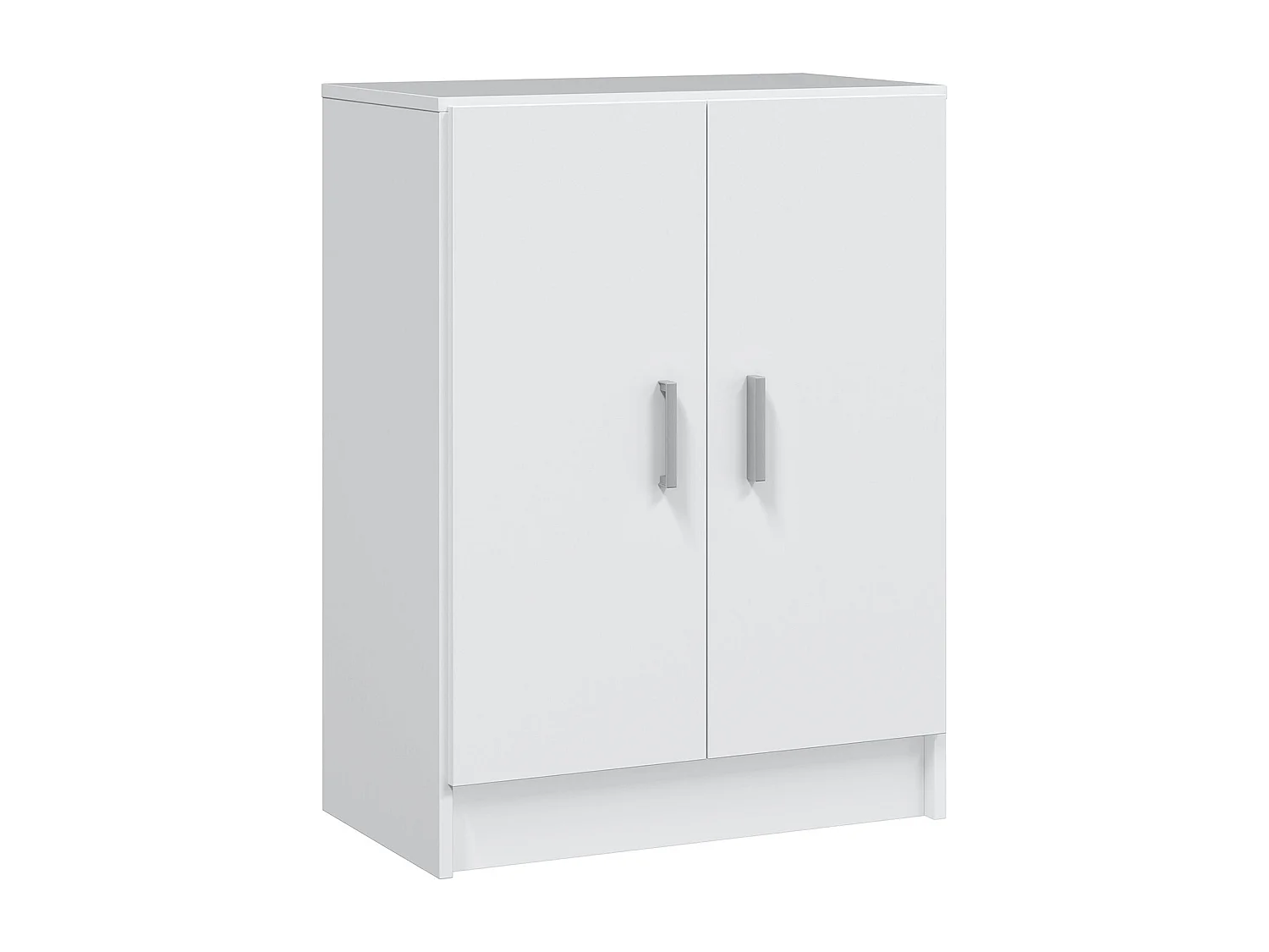 Dmora Multifunctionele Kast 2 Deuren Memphis 37x80h cm Wit, 1 Plank, 2 Deuren, Draaideur