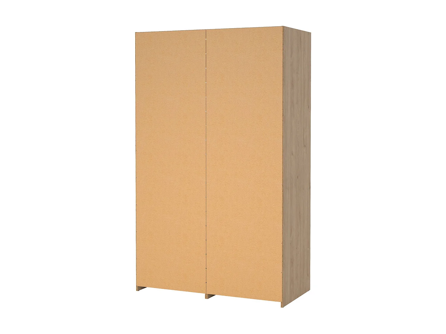 Garde-robe 2 portes Dschoute, Meubles de chambre, Penderie de plain-pied, Placard à vêtements, 121x60 h200 cm, Chêne clair