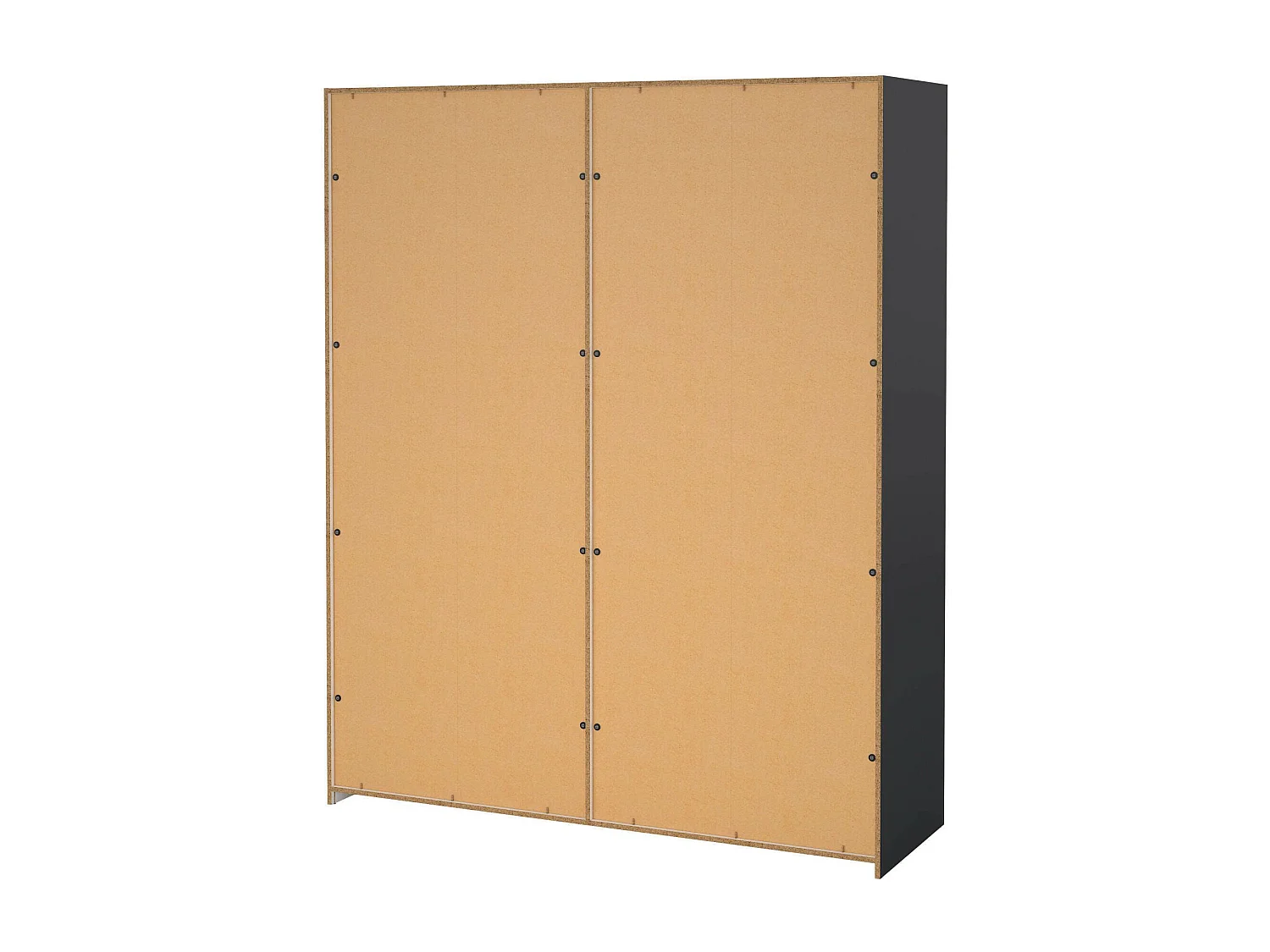 Grande armoire polyvalente Drambaud, Meubles multifonctionnels, Casier à chaussures, Support à chaussures pour armoire, 179x62 h220 cm, Gris