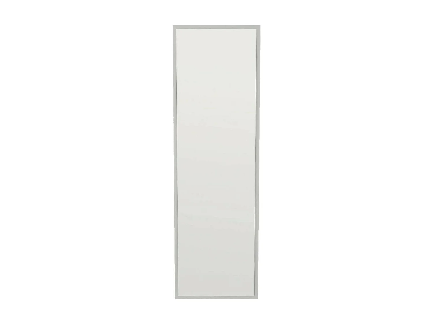 Miroir Alp, Verre miroité, Objet d'ameublement mural, Décoration avec miroir, 50x2h160 cm, Blanc