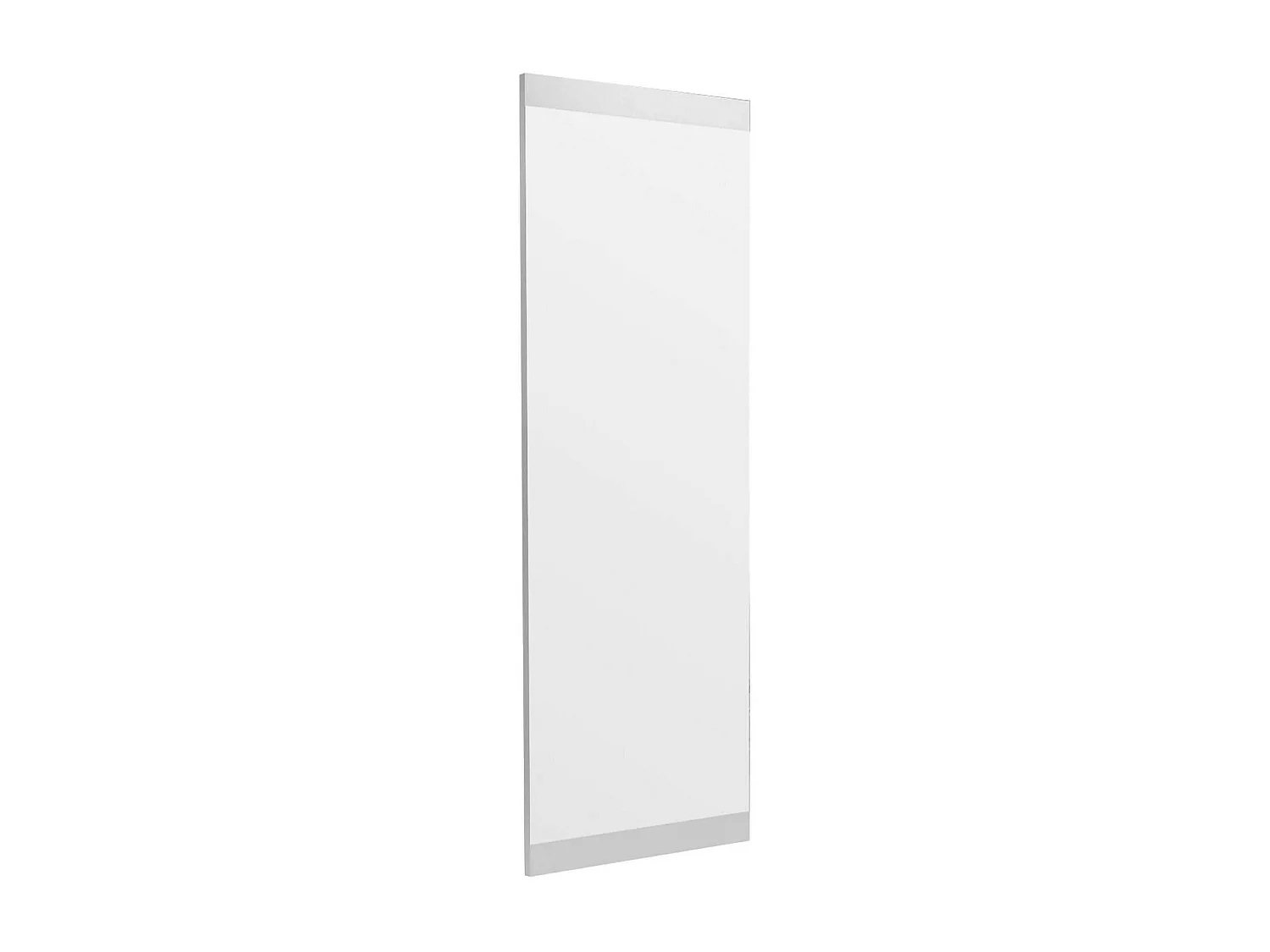 Miroir Acamar, Verre miroité, Objet d'ameublement mural, Décoration avec miroir, 40x2h120 cm, Blanc