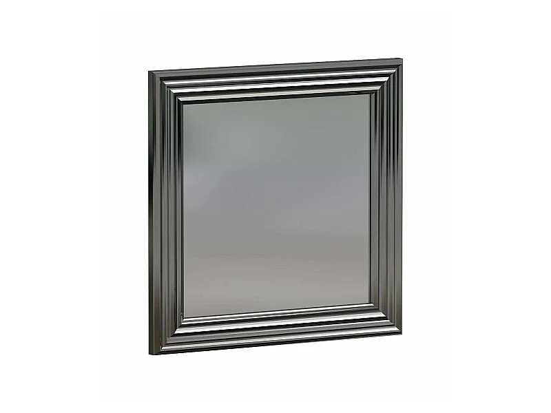 Miroir Helion, Verre miroité, Objet d'ameublement mural, Décoration avec miroir, 40x3h40 cm, Argent