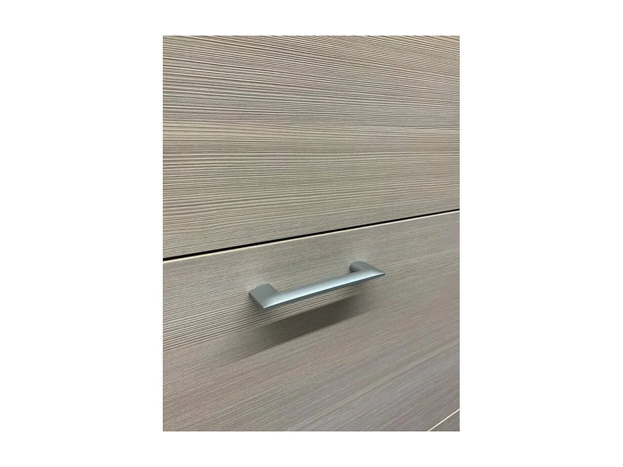 Dmora Schoenenkast Margherita 18x67x184h cm Bruin Lariks, 15 Paar, 5 Vakken, Schoenenmeubel 5 Deuren Made in Italy