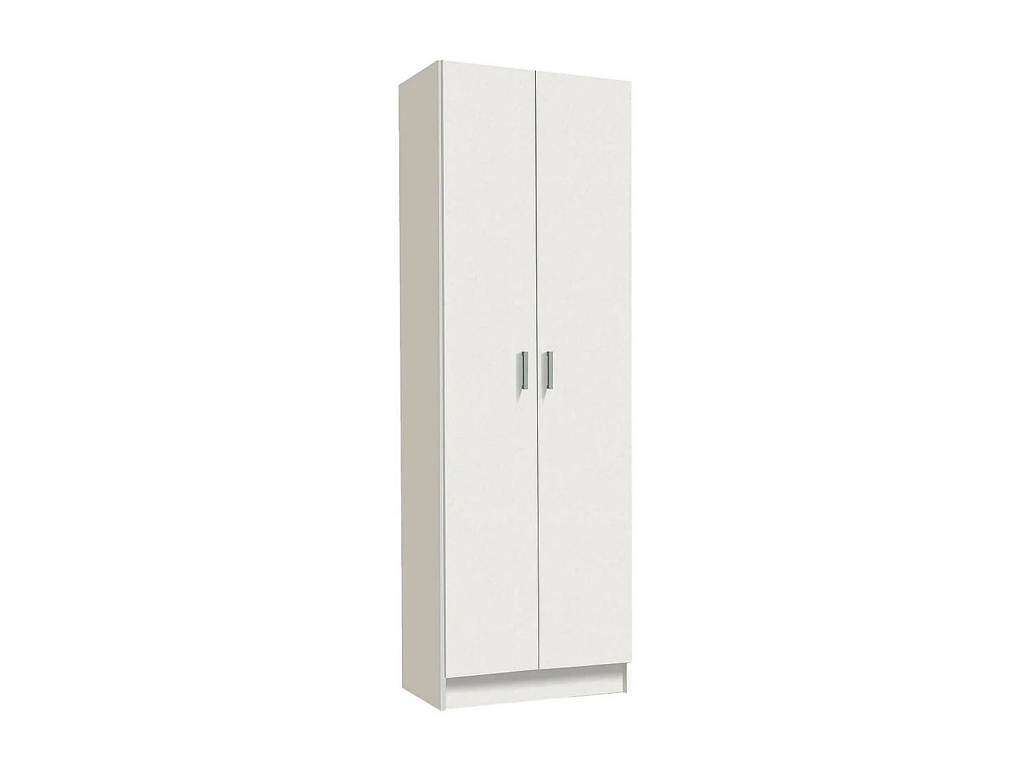 Dmora Multifunctionele Kast 2 Deuren Portsmouth 37x180 cm Wit 6 Planken 2 Deuren, Draaideur