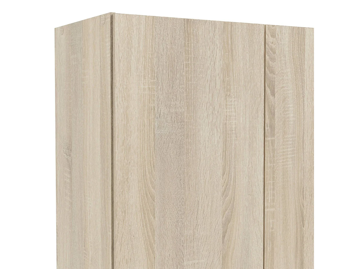 Armoire à deux portes et un tiroir, couleur chêne, 79 x 35 x h171 cm