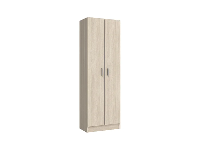Dmora Multifunctionele Kast Salem, Bruin Eiken, 37x180cm, 3 Planken, 2 Deuren, Draaideur