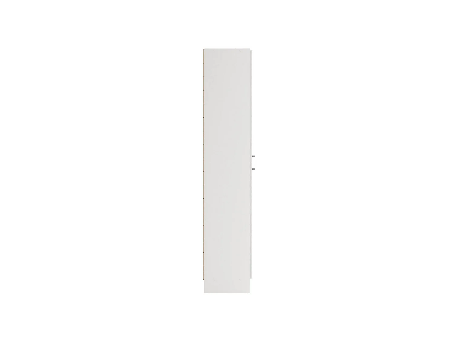 Armoire polyvalente Charleston, Armoire à balais avec 2 portes, Étagère à chaussures avec étagères, Armoire à balais, cm73x37h180 cm, Blanc