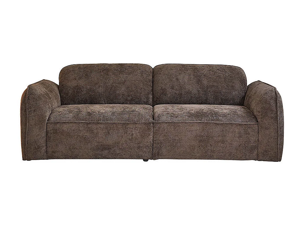 Divano 3 posti legno massello velluto moka