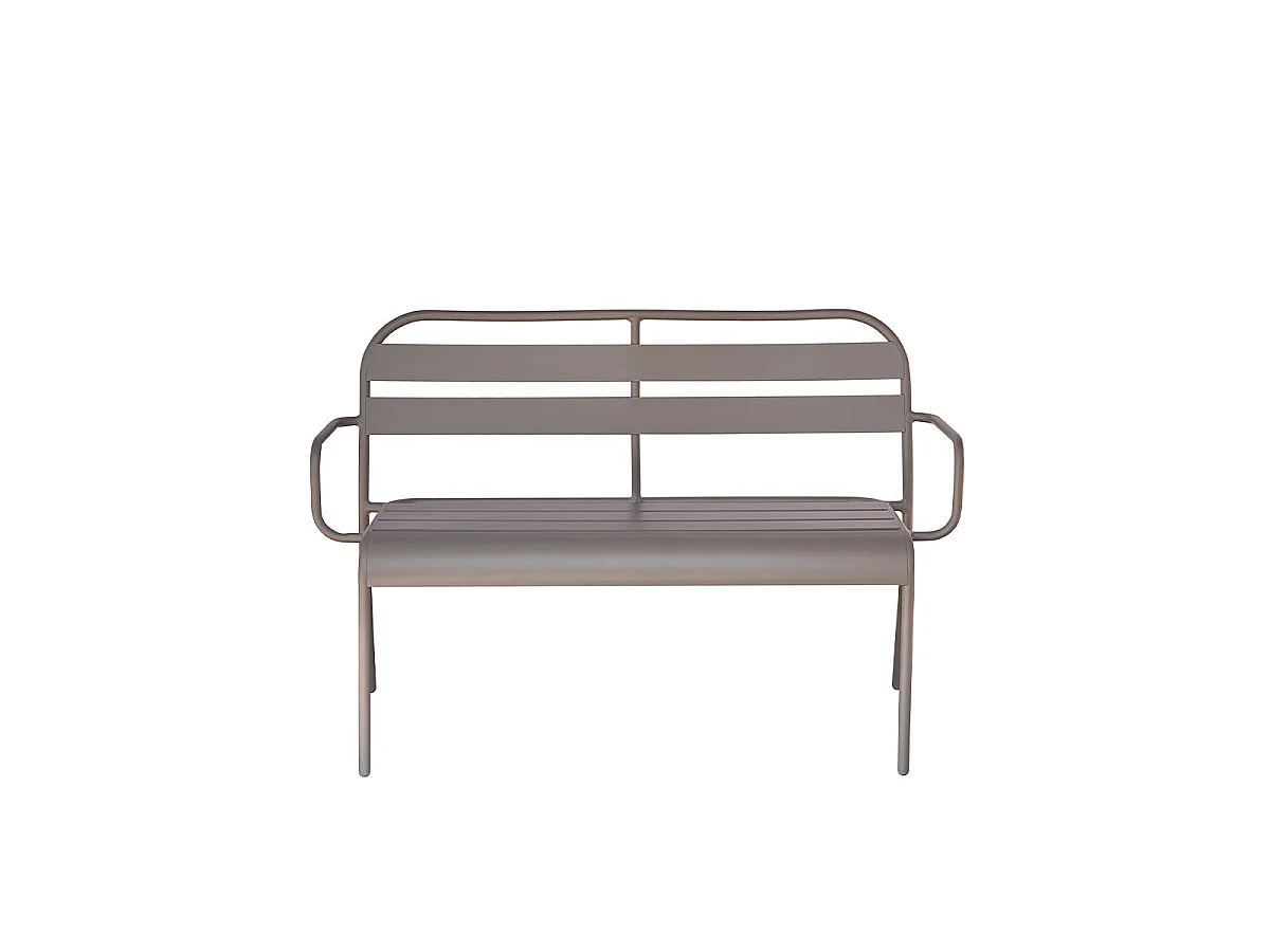 Panca in alluminio grigio 118 cm