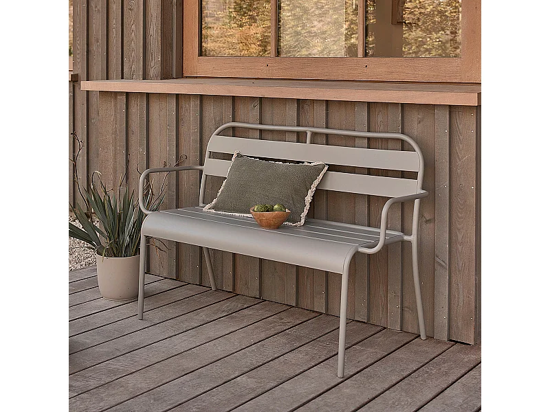 Banc de jardin en aluminium 2 places