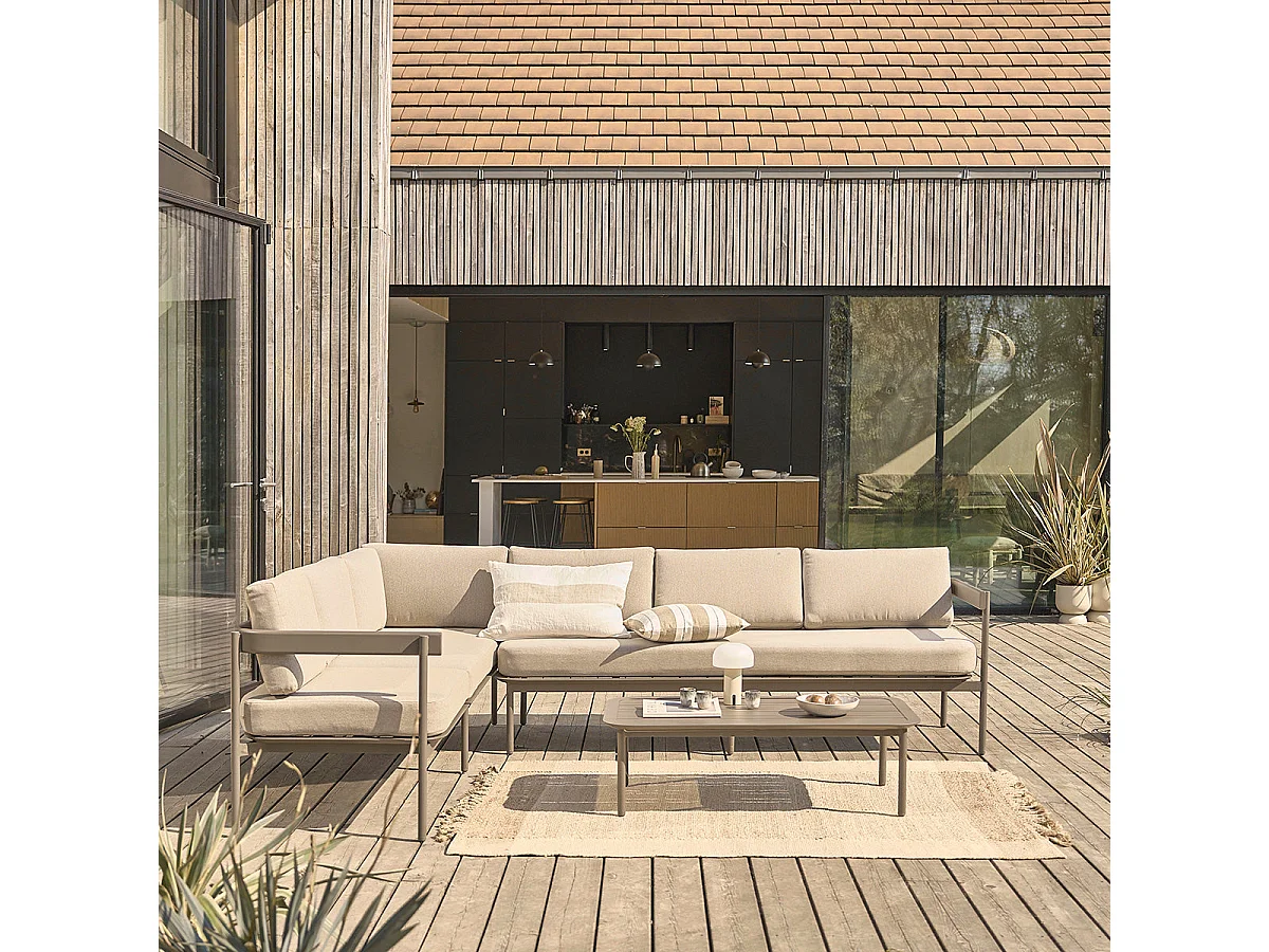 Conjunto de muebles bajo de aluminio