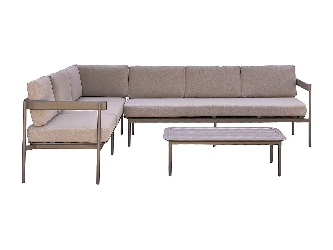 Conjunto de muebles bajo de aluminio