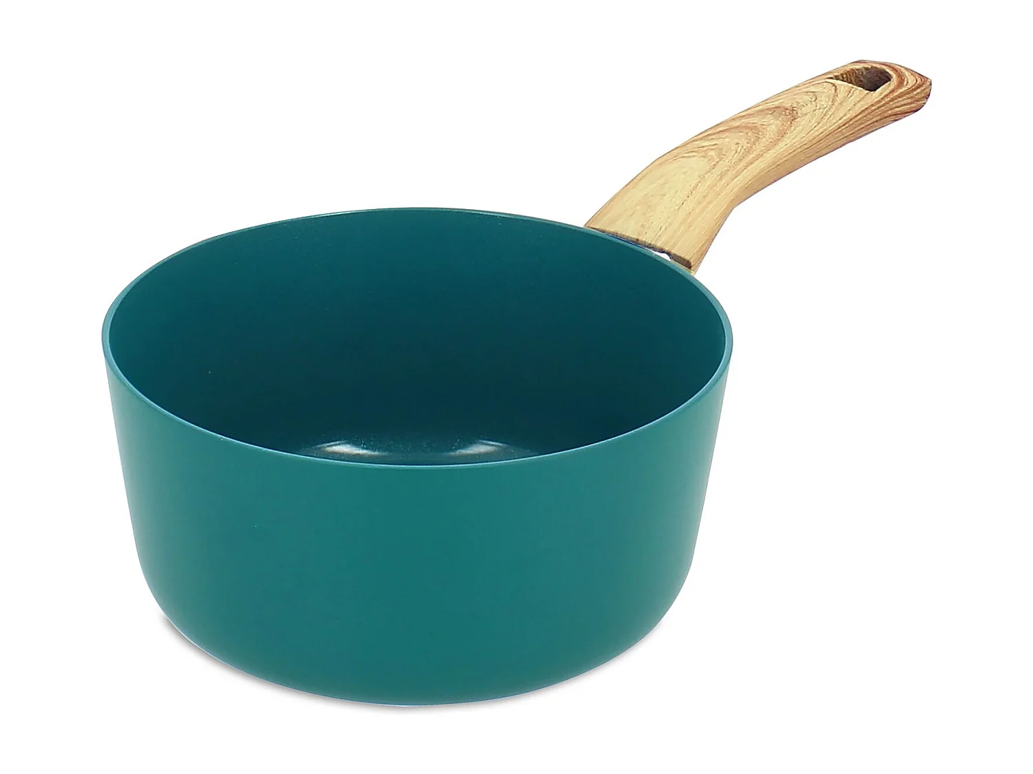 Menastyl - Casserole Colorama 18cm En Aluminium Recycle Bleu Canard Induction