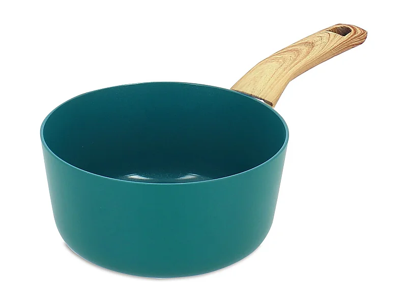 Menastyl - Casserole Colorama 18cm En Aluminium Recycle Bleu Canard Induction