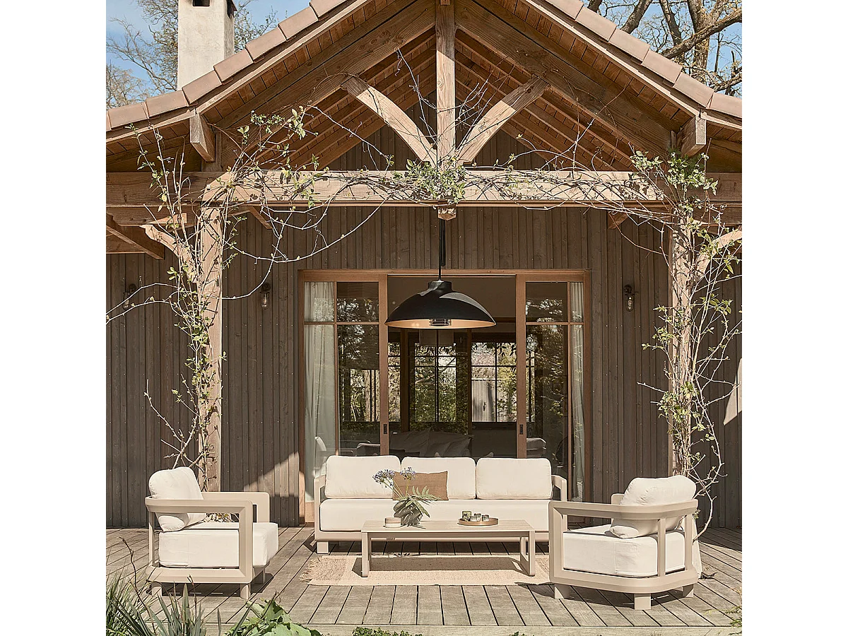 Conjunto de muebles de jardín de aluminio para 5 personas