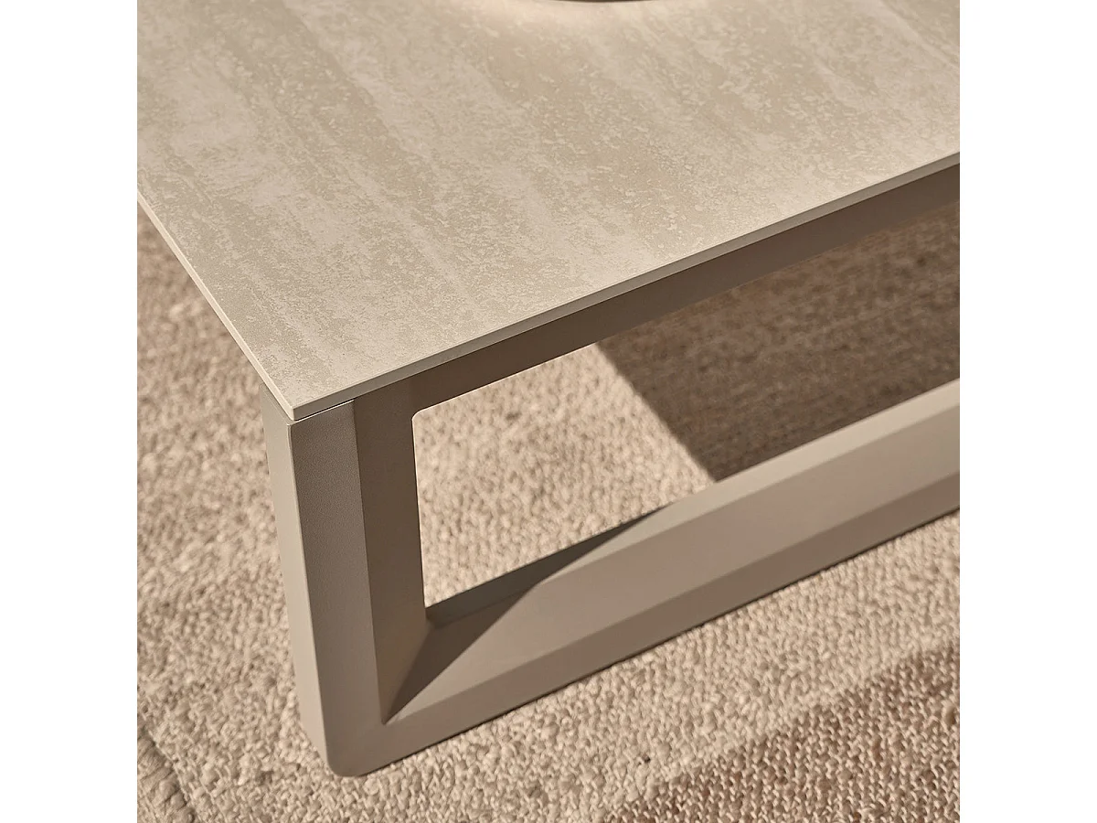 Conjunto de muebles de jardín de aluminio para 5 personas