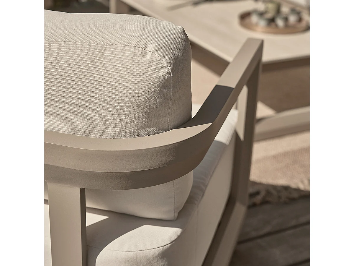 Conjunto de muebles de jardín de aluminio para 5 personas