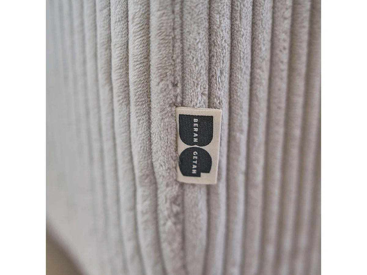 Canapé 4 places en velours cotele beige